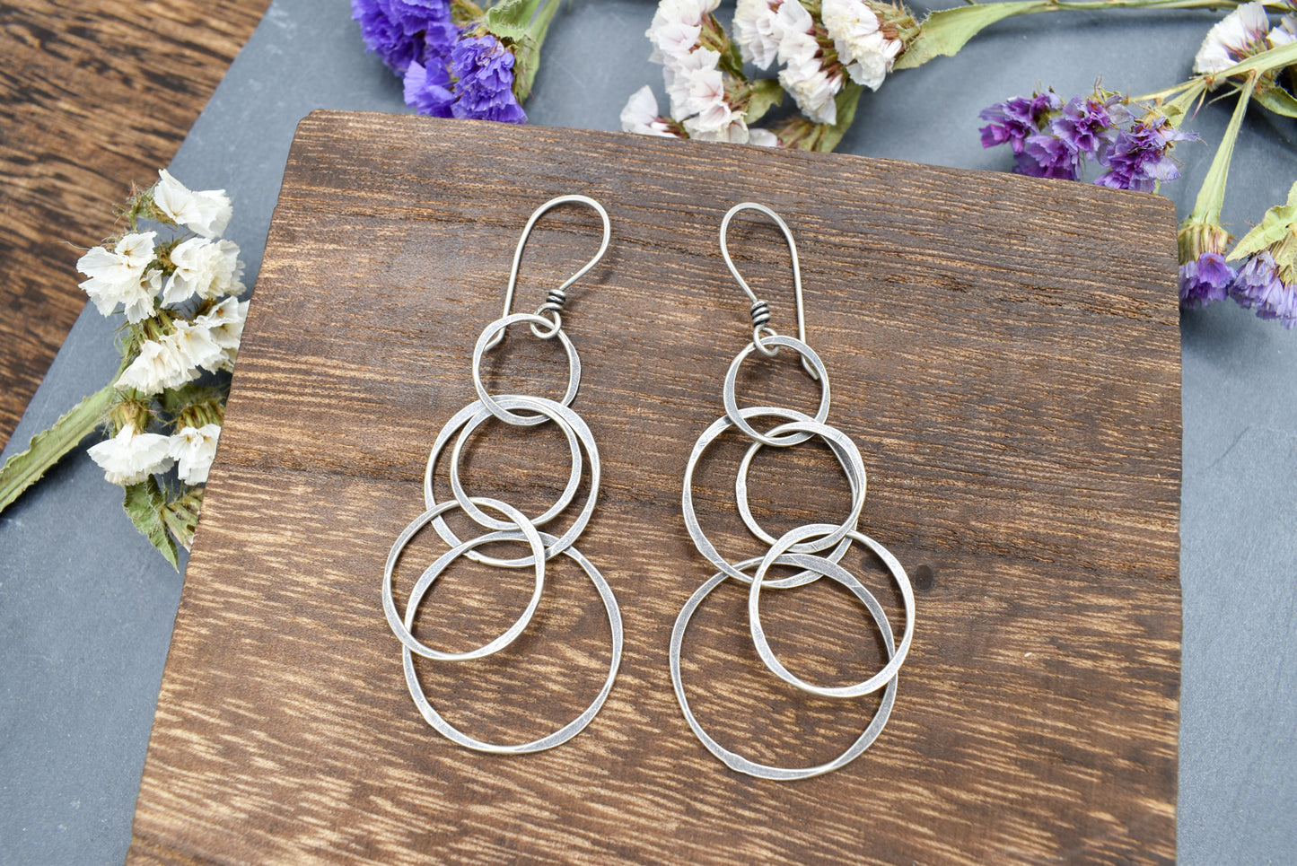 Multi Hoop Chain Earrings