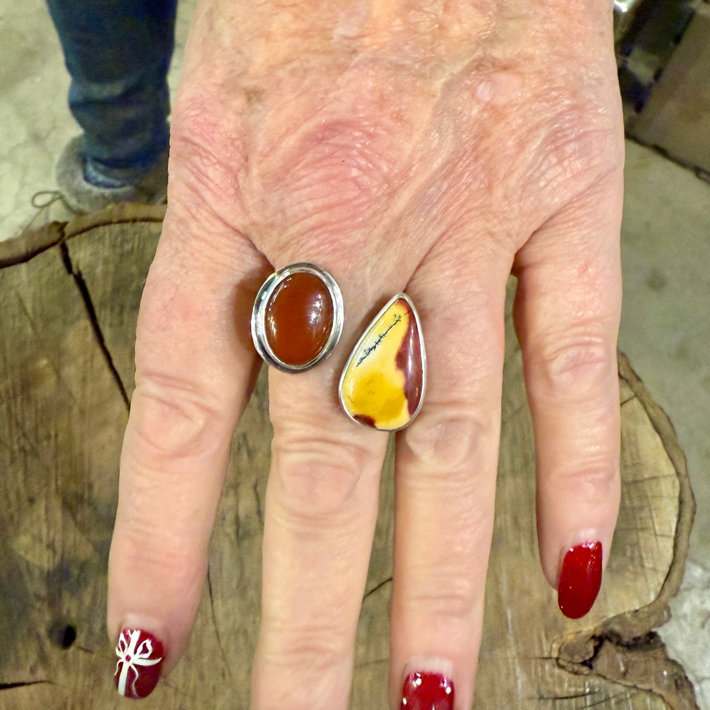 NEW! Seeing Double: Open Ring with Two Stones - 6 -7 hours