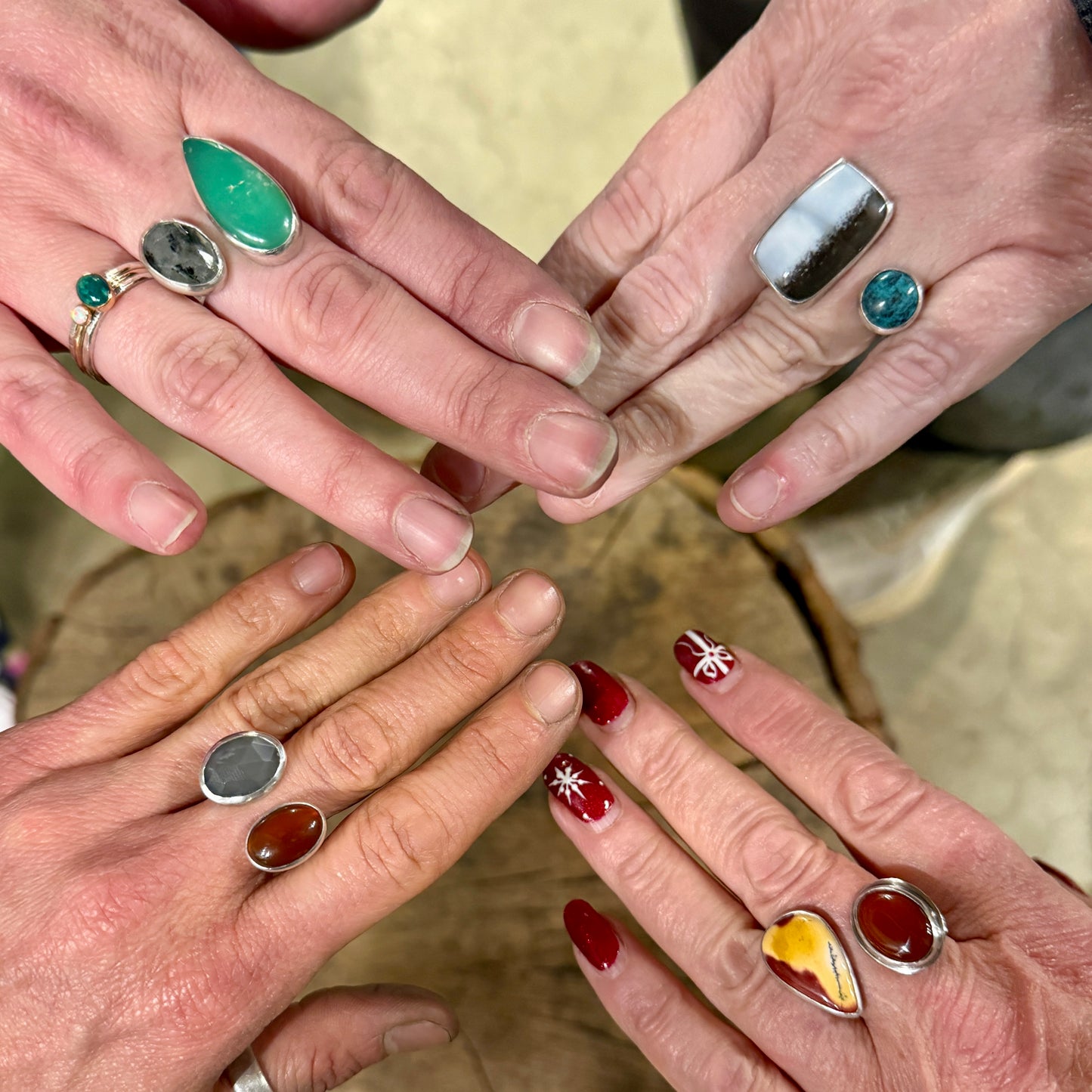 NEW! Seeing Double: Open Ring with Two Stones - 6 -7 hours