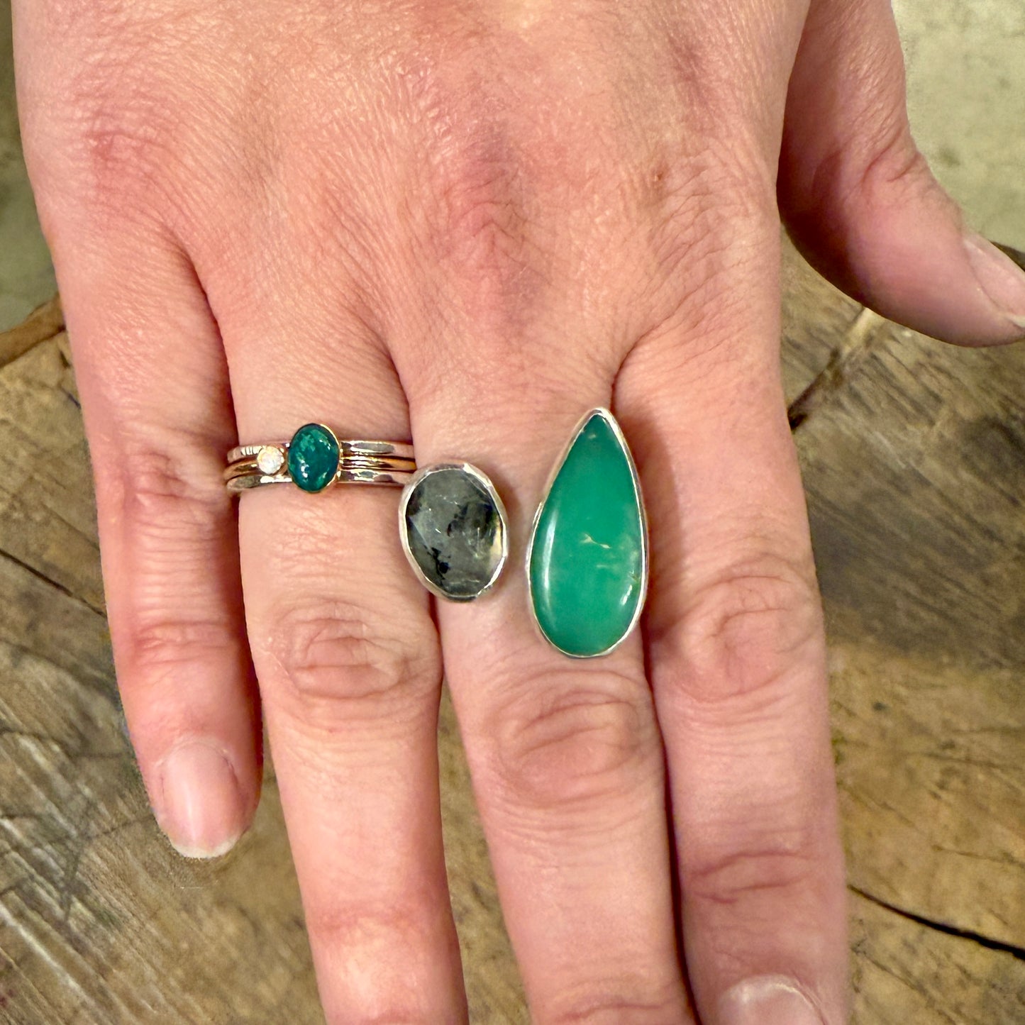 NEW! Seeing Double: Open Ring with Two Stones - 6 -7 hours