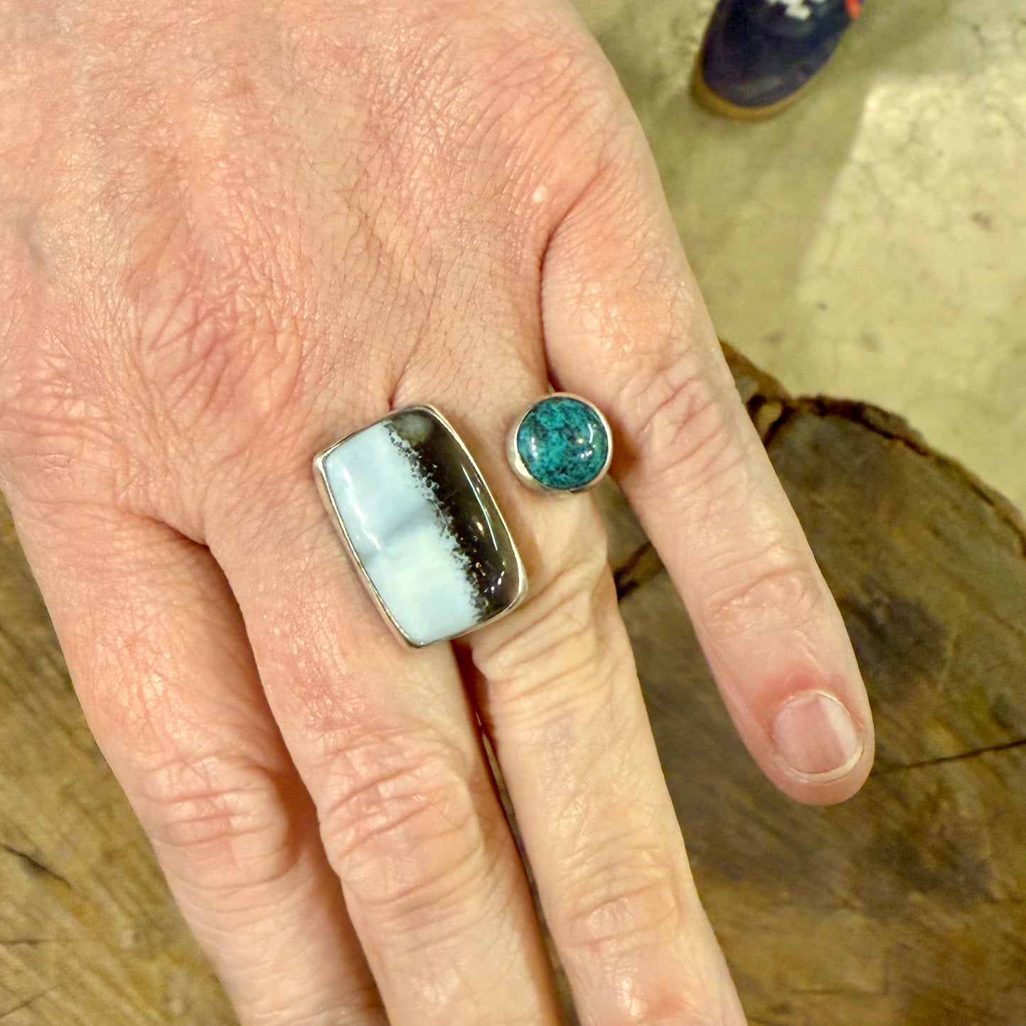 NEW! Seeing Double: Open Ring with Two Stones - 6 -7 hours