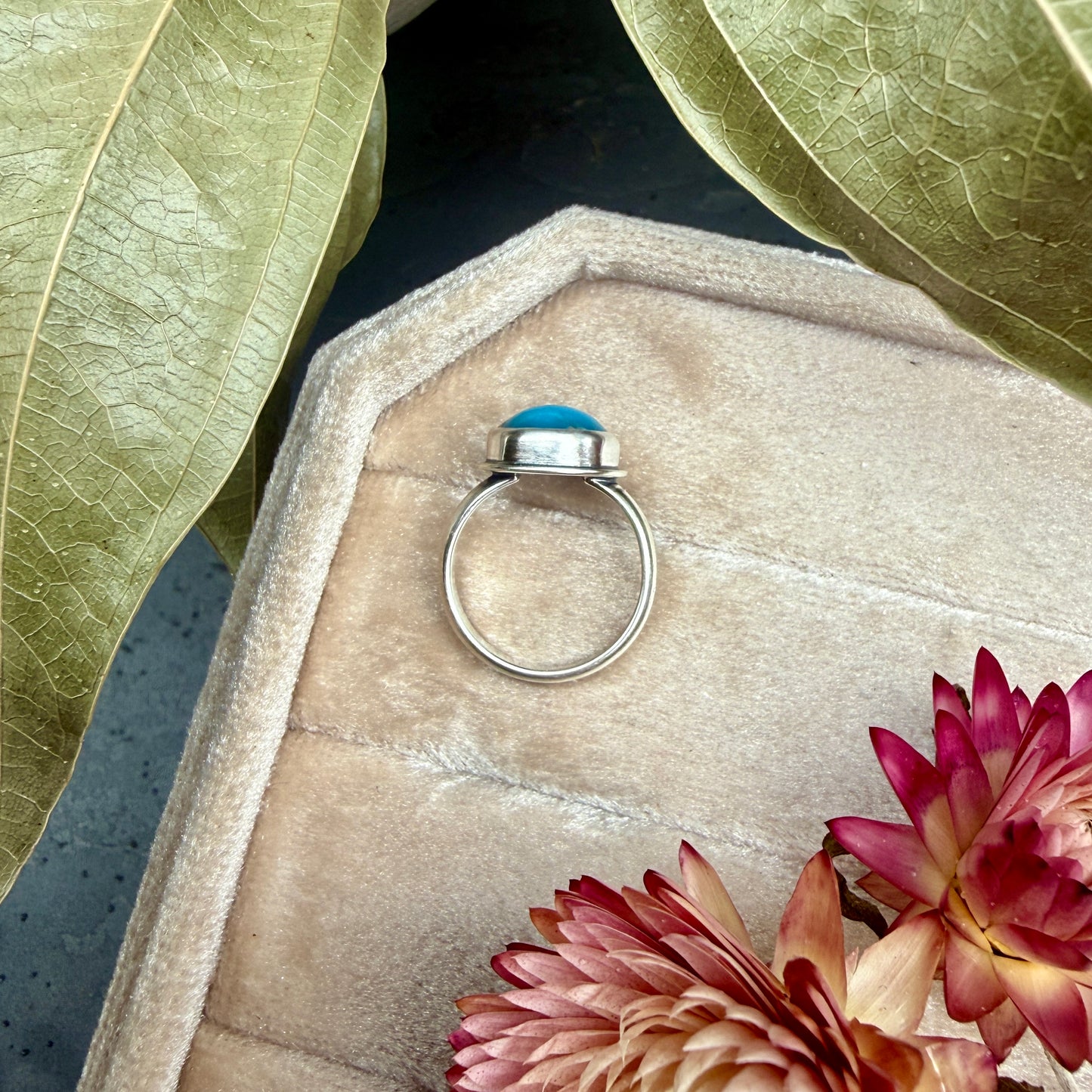 Sleeping Beauty Turquoise Ring - size 5.5