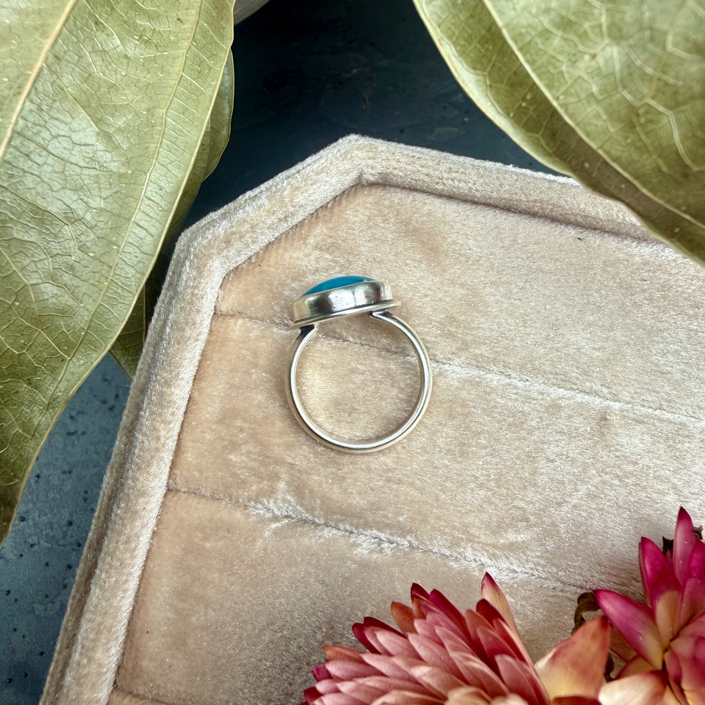 Sleeping Beauty Turquoise Ring - size 5.5