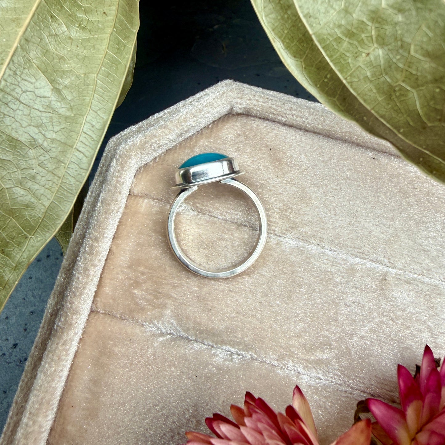 Sleeping Beauty Turquoise Ring - size 6