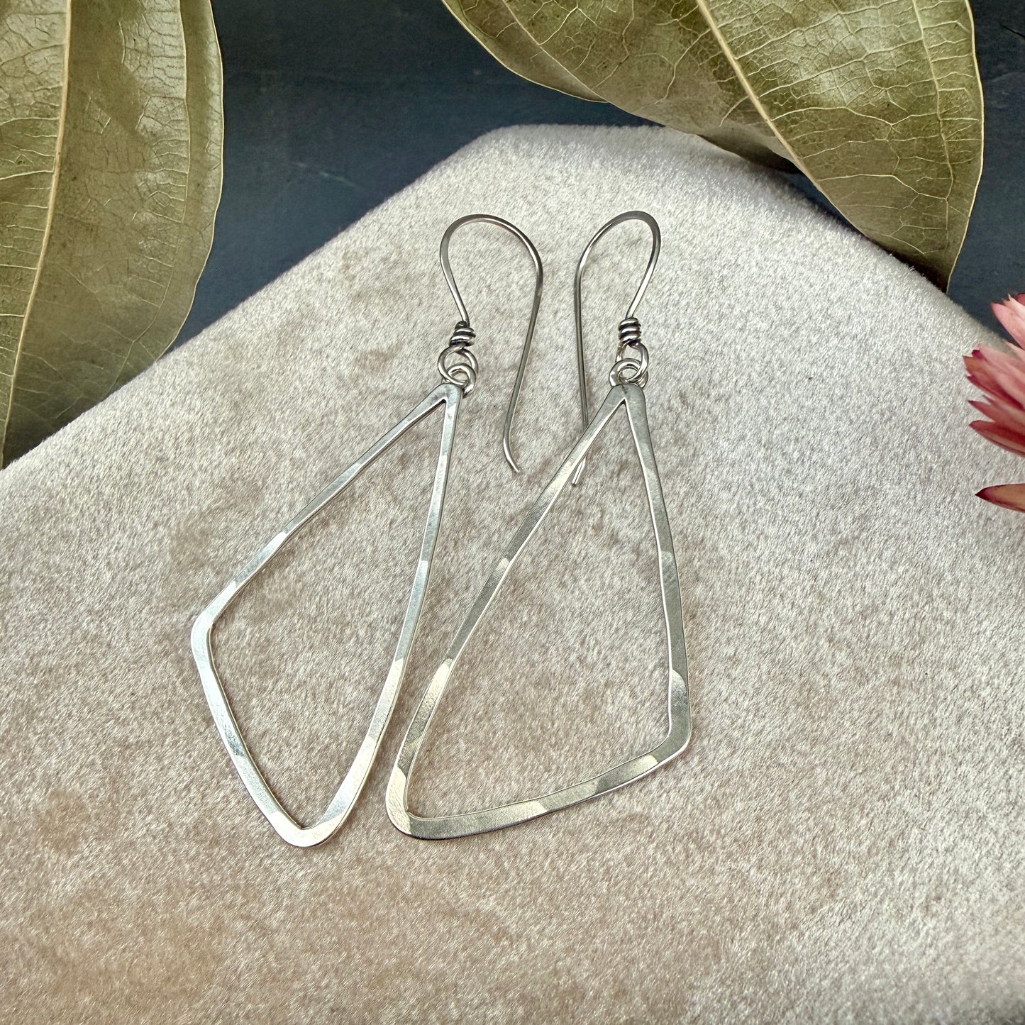 Triangle Window Earrings, Small - Variation 1