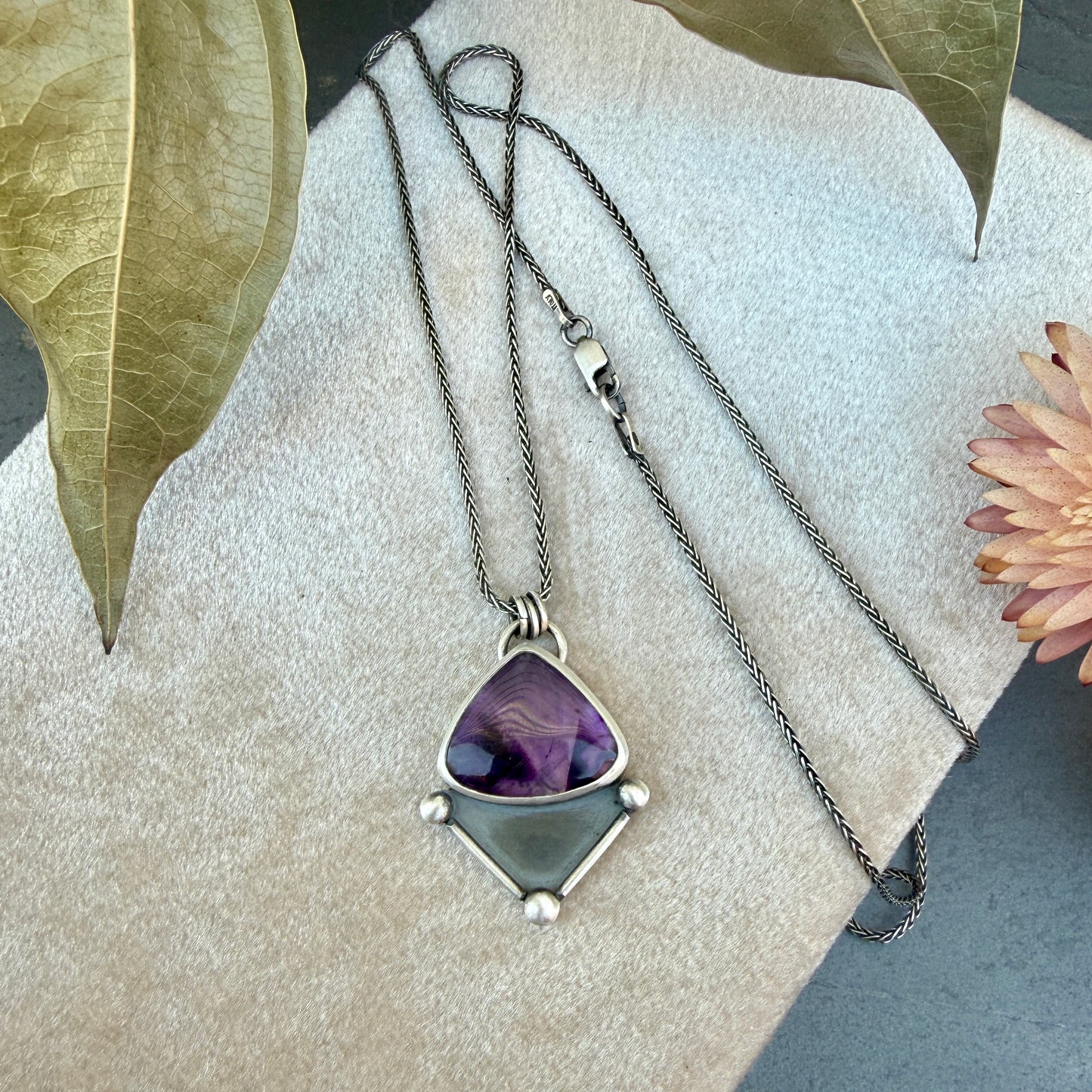 Amethyst Shadowbox Necklace
