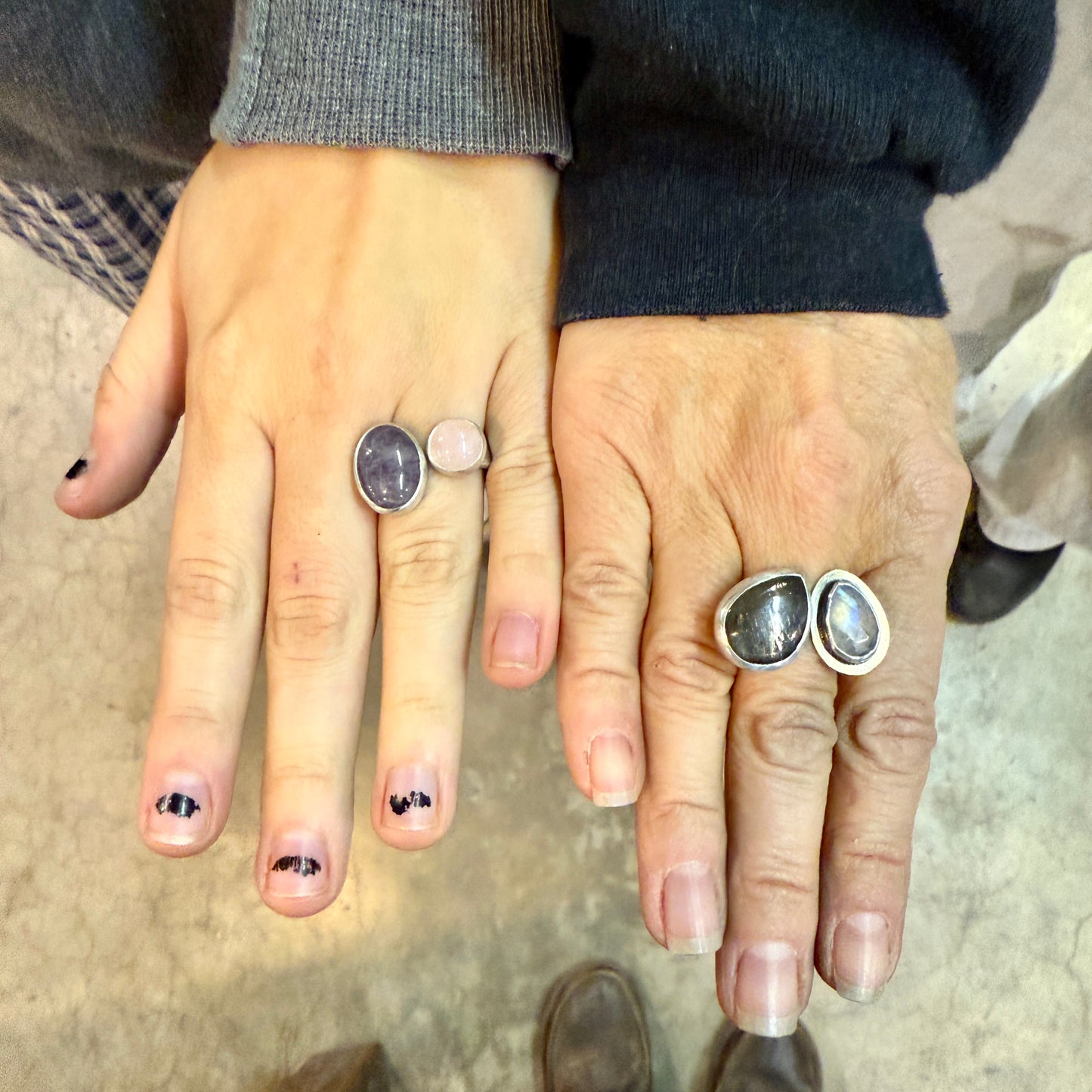 NEW! Seeing Double: Open Ring with Two Stones - 6 -7 hours