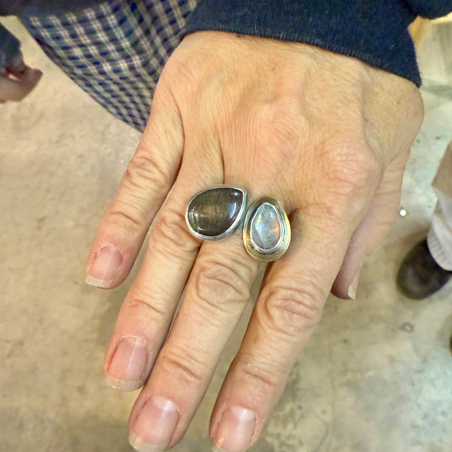 NEW! Seeing Double: Open Ring with Two Stones - 6 -7 hours