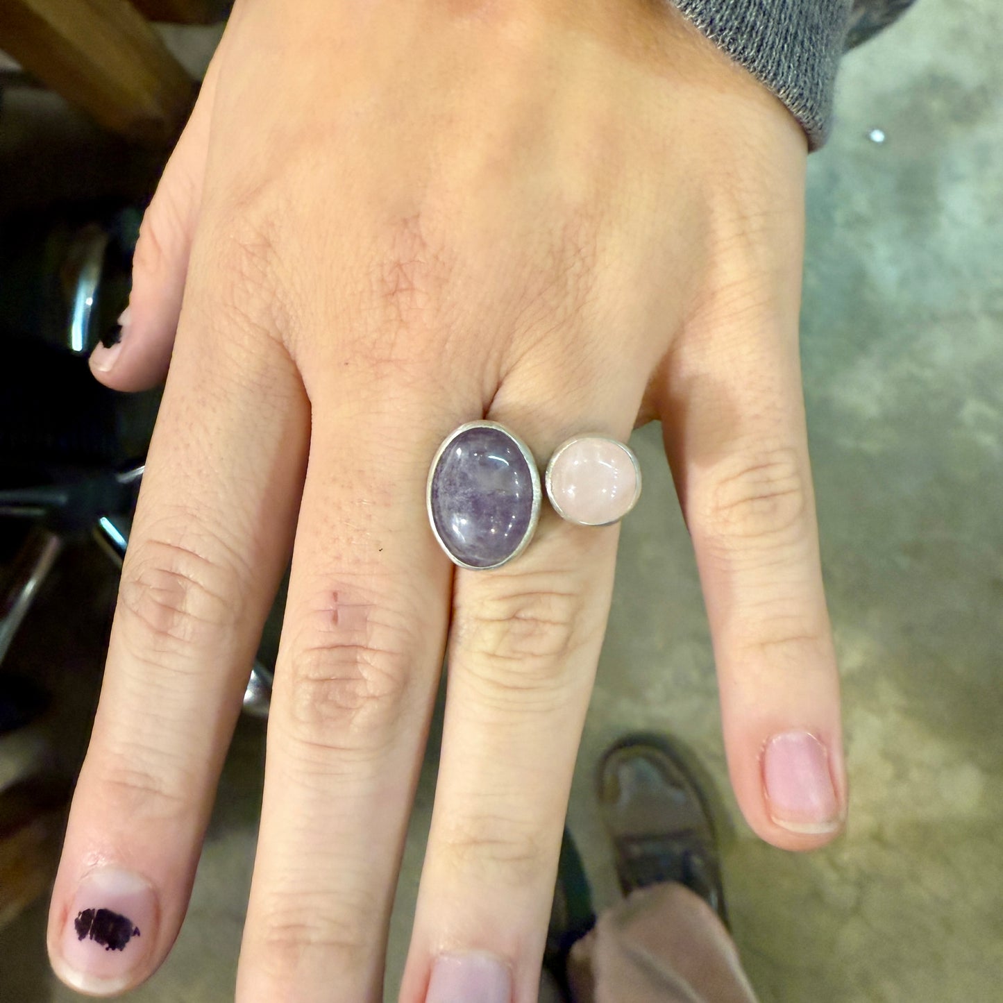 NEW! Seeing Double: Open Ring with Two Stones - 6 -7 hours