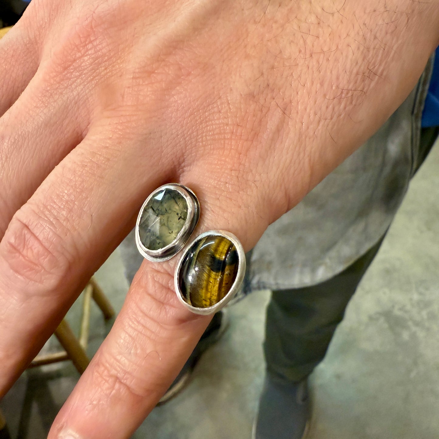 NEW! Seeing Double: Open Ring with Two Stones - 6 -7 hours