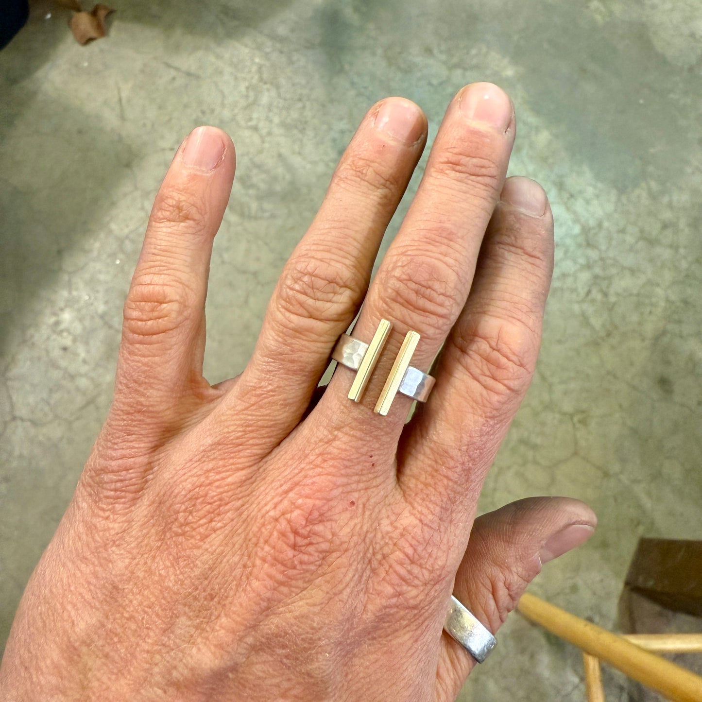 NEW! Pierced, Hammered, Stamped: Negative Space Adjustable Rings - 5 hours