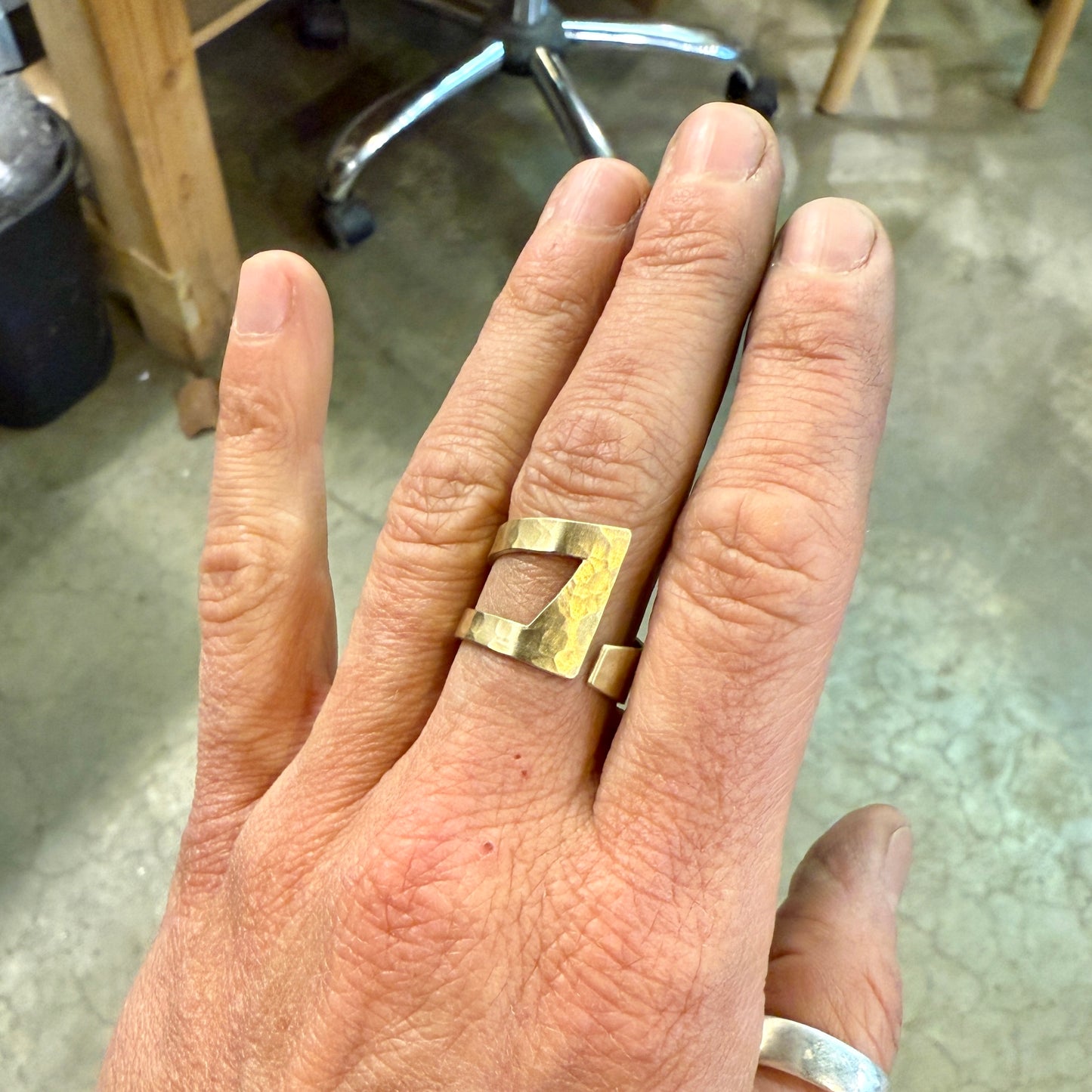 NEW! Pierced, Hammered, Stamped: Negative Space Adjustable Rings - 5 hours