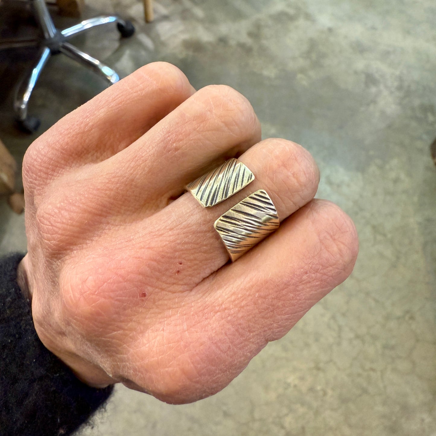 NEW! Pierced, Hammered, Stamped: Negative Space Adjustable Rings - 5 hours