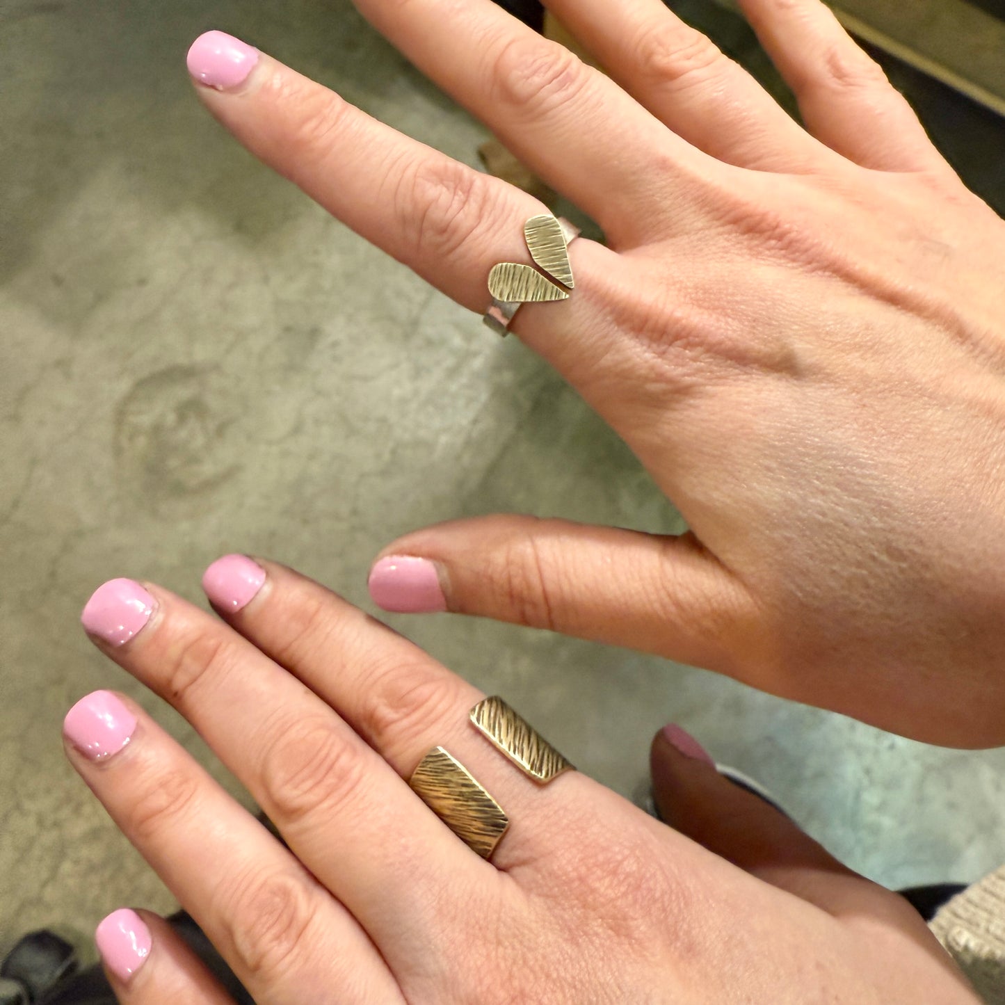 NEW! Pierced, Hammered, Stamped: Negative Space Adjustable Rings - 5 hours