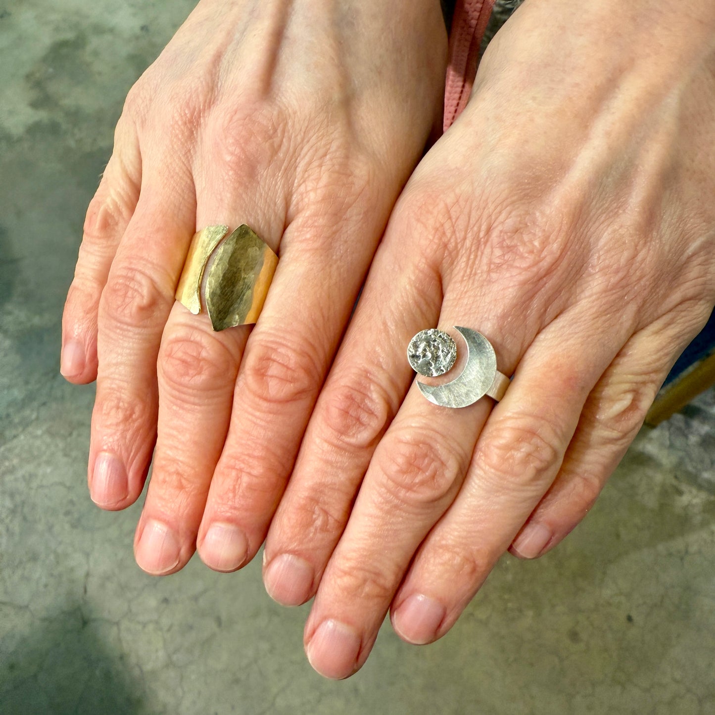NEW! Pierced, Hammered, Stamped: Negative Space Adjustable Rings - 5 hours