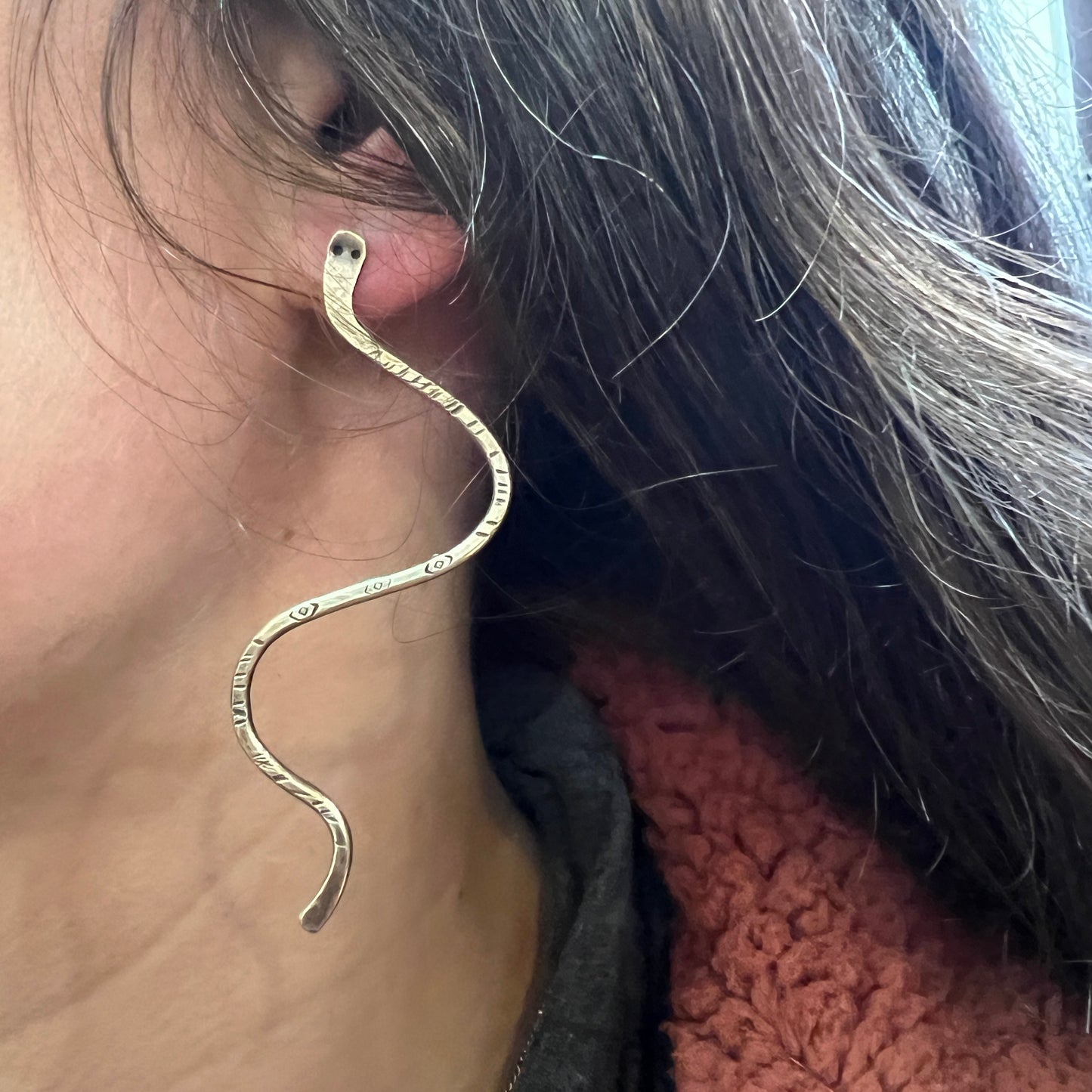 Hand Forged Hoops and Stud Earrings - 4 hours