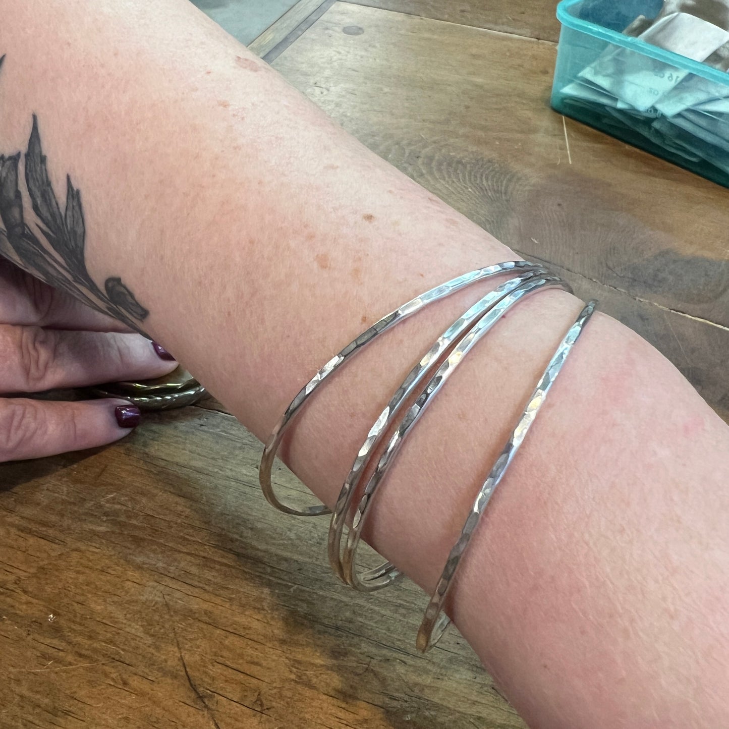 Hammered Bangles and Cuffs - 3.5 hours