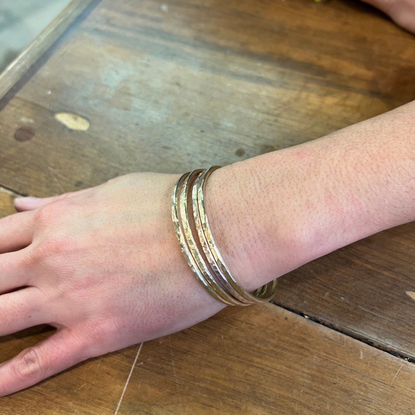 Hammered Bangles and Cuffs - 3.5 hours