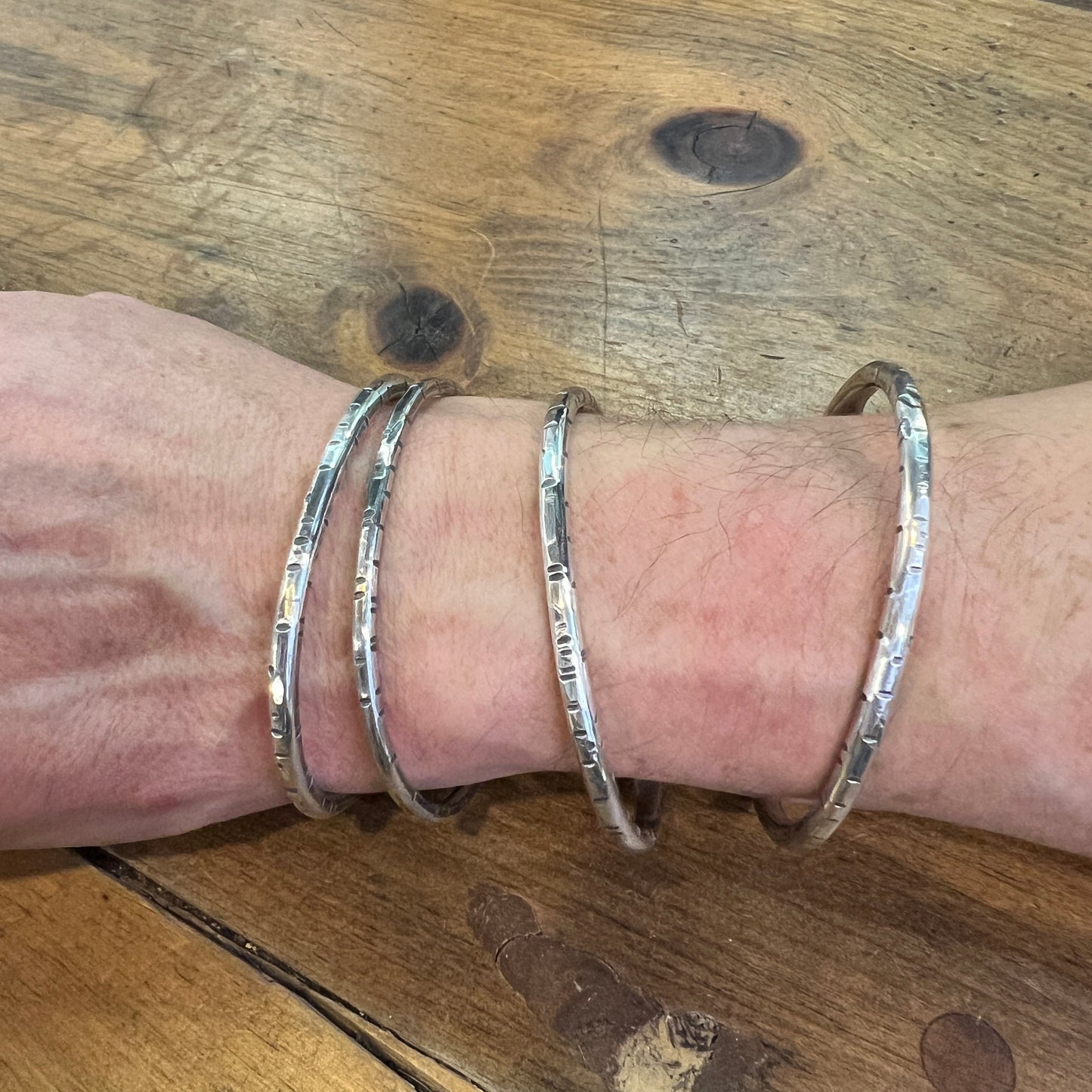 Hammered Bangles and Cuffs - 3.5 hours