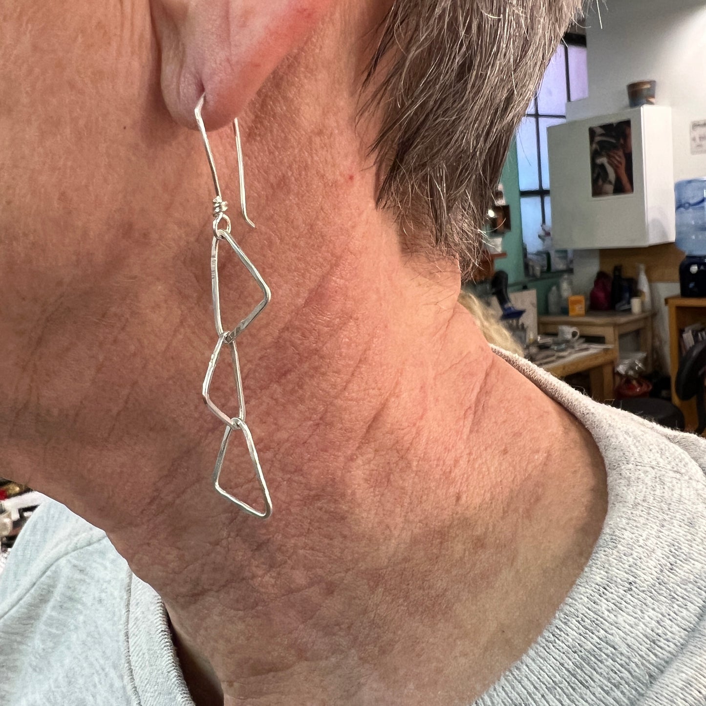 Handmade Chain: Organic Composition Earrings or Necklace - 4.5 hours