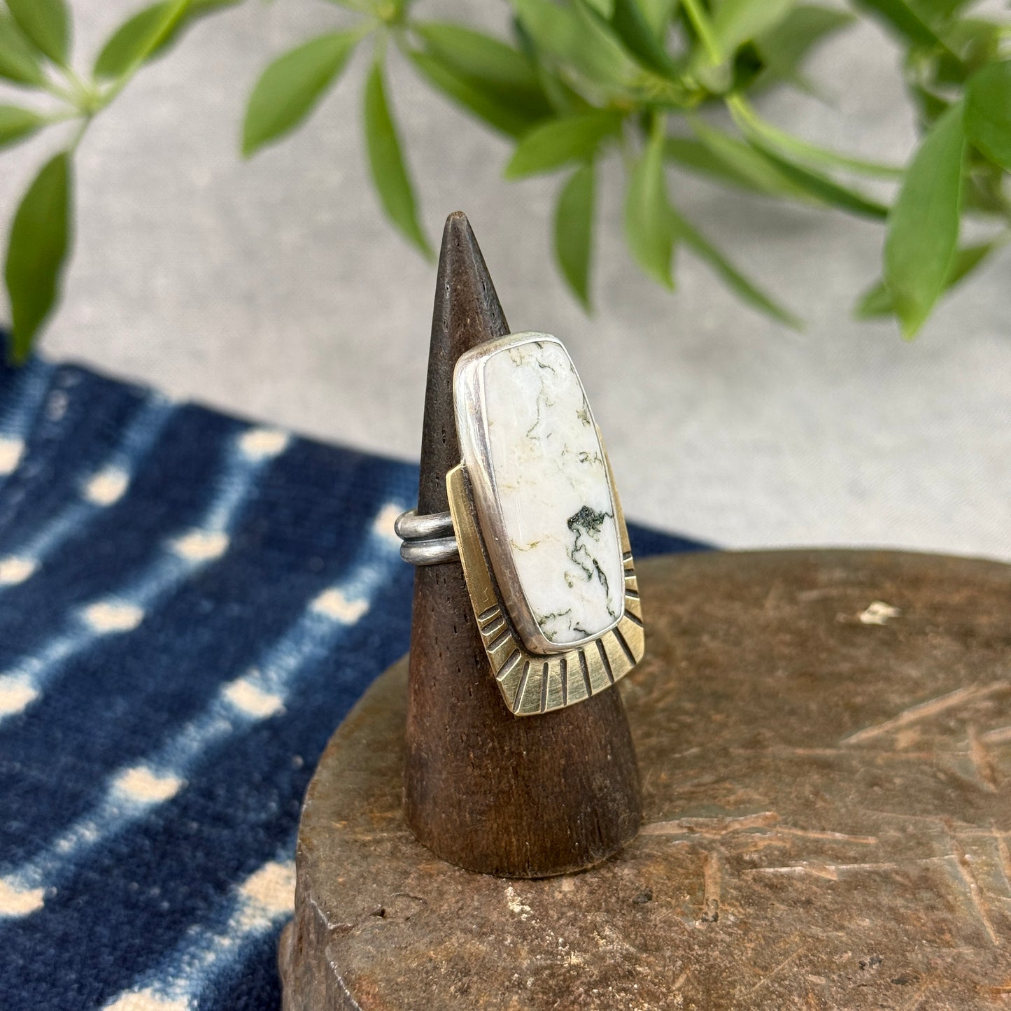 Tree Agate Ring - Size 6.5