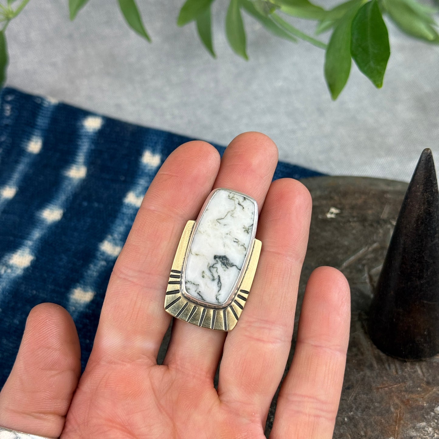 Tree Agate Ring - Size 6.5