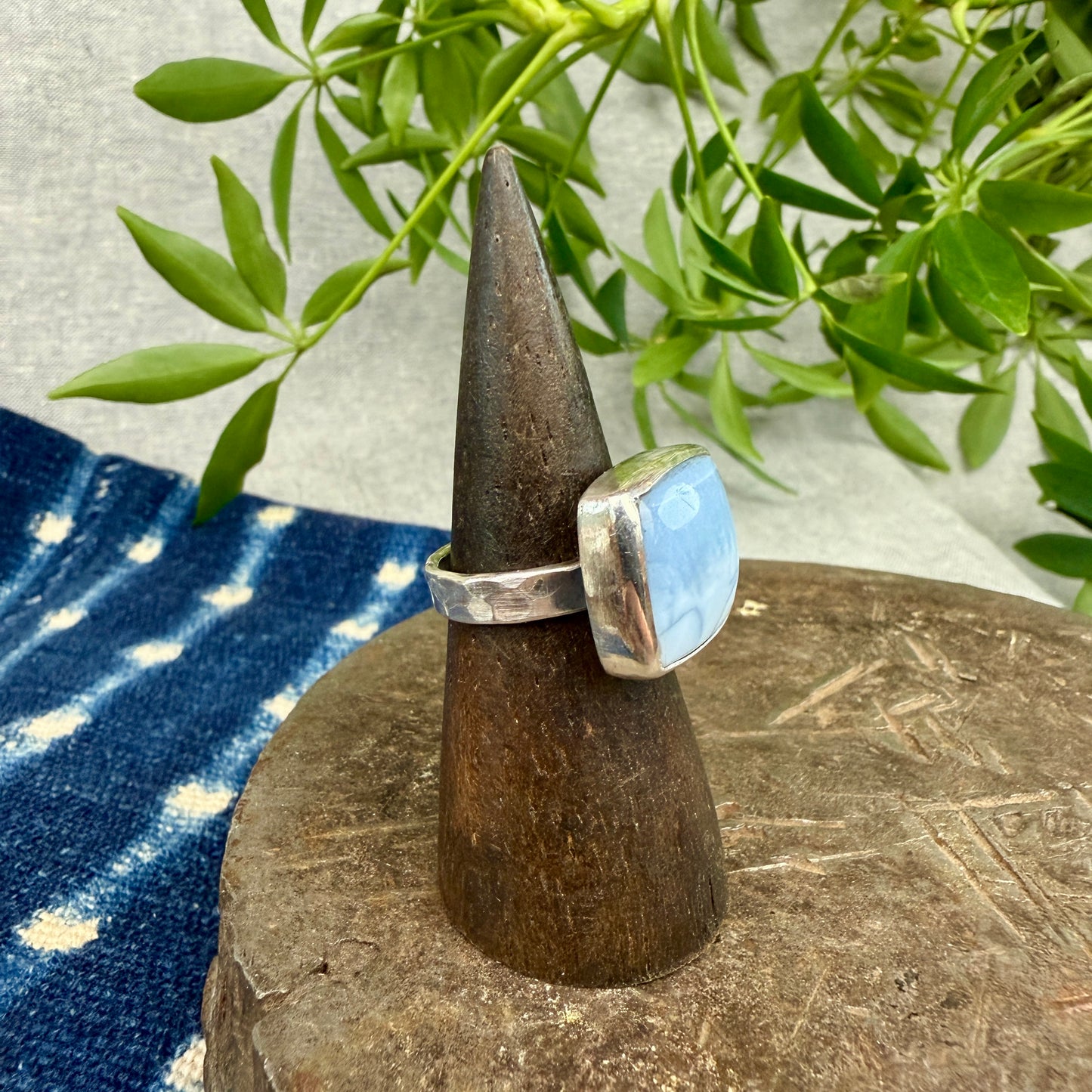 Blue Opal Ring - Size 7
