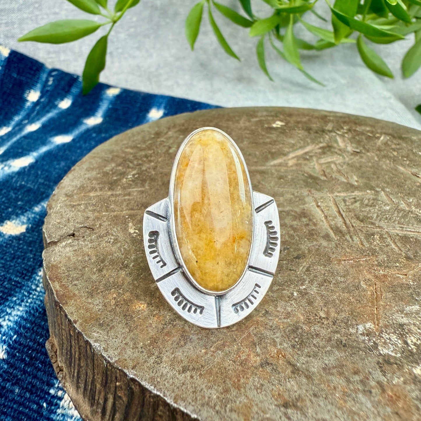 Unknown Agate Ring - Size 7.5