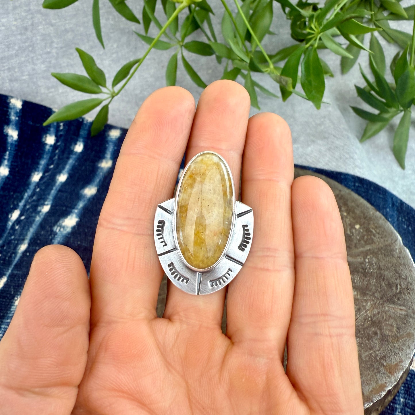 Unknown Agate Ring - Size 7.5