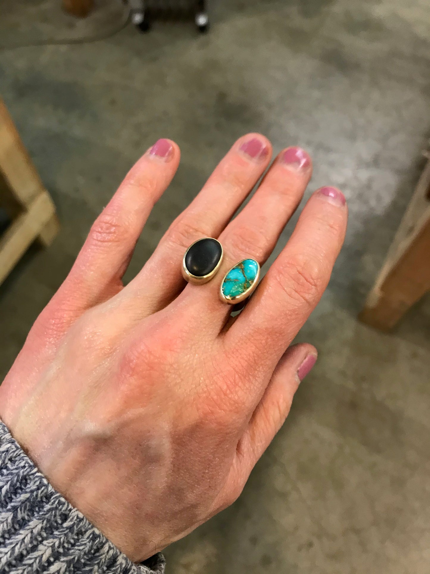 NEW! Seeing Double: Open Ring with Two Stones - 6 -7 hours