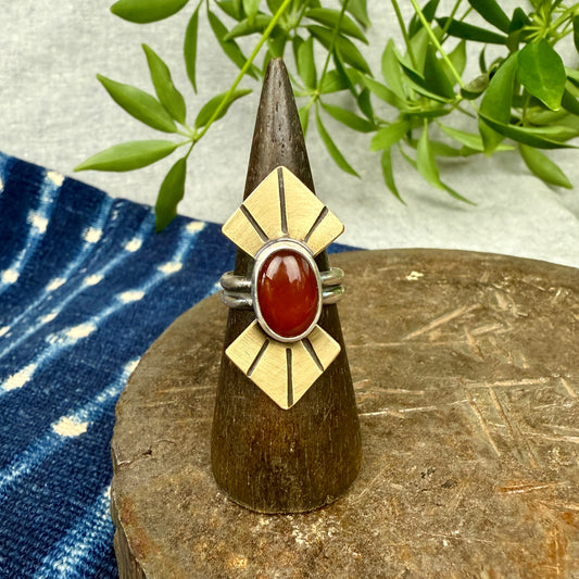 Carnelian Ring - Size 7.5