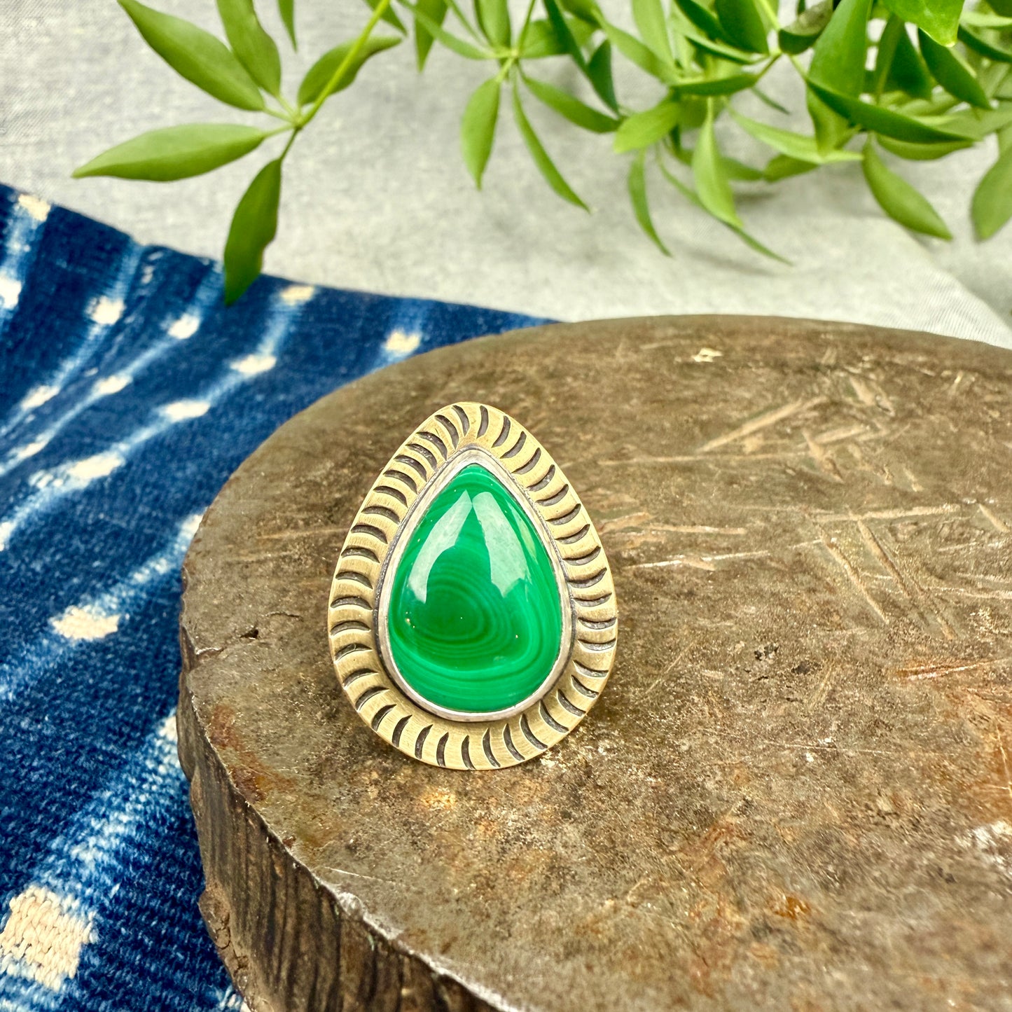 Malachite Ring - Size 9