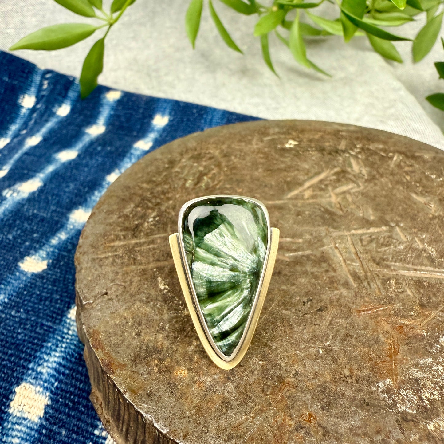 Seraphinite Ring - Size 9