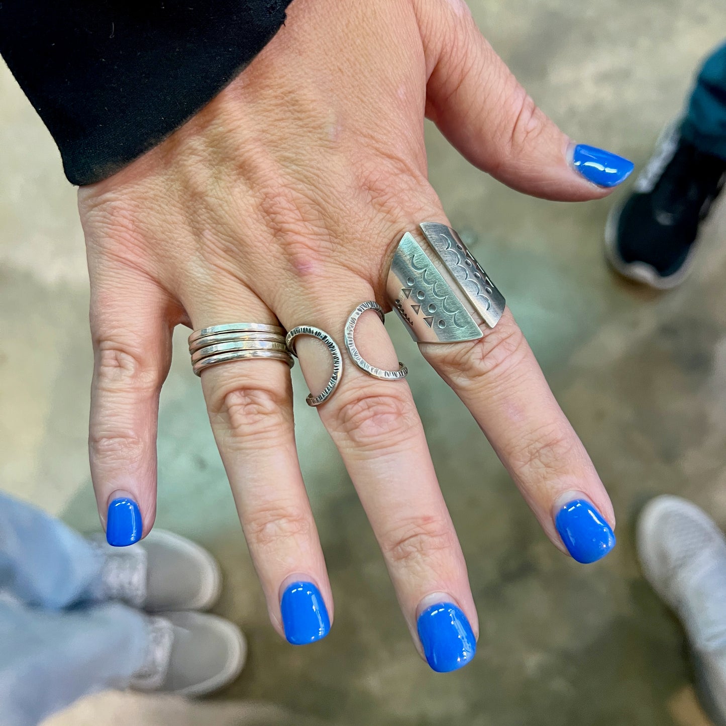 NEW! Pierced, Hammered, Stamped: Negative Space Adjustable Rings - 5 hours