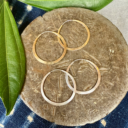 Tension Hoops - Silver or Gold Fill