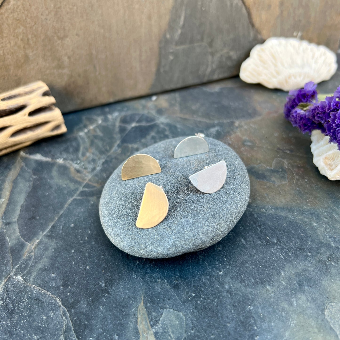 Half Moon Studs