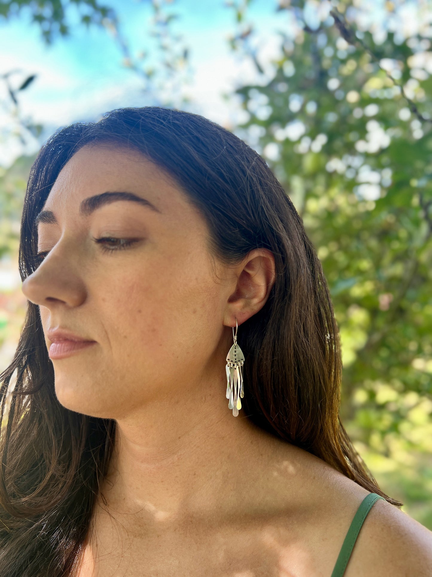 Triangle Fringe Earrings