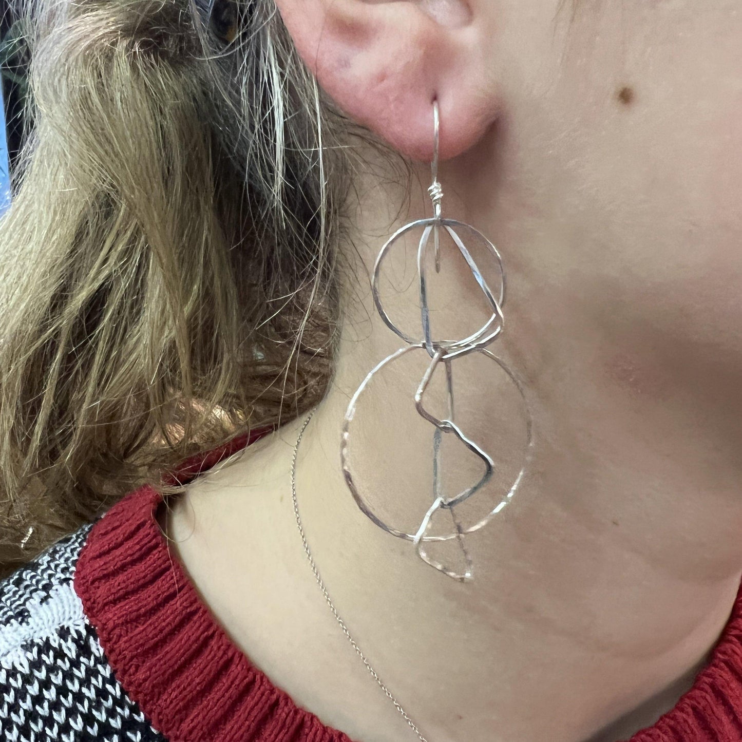Handmade Chain: Organic Composition Earrings or Necklace - 4.5 hours