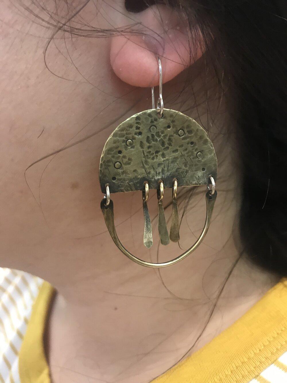 Statement Earrings and Hammering Skills - 3 hours