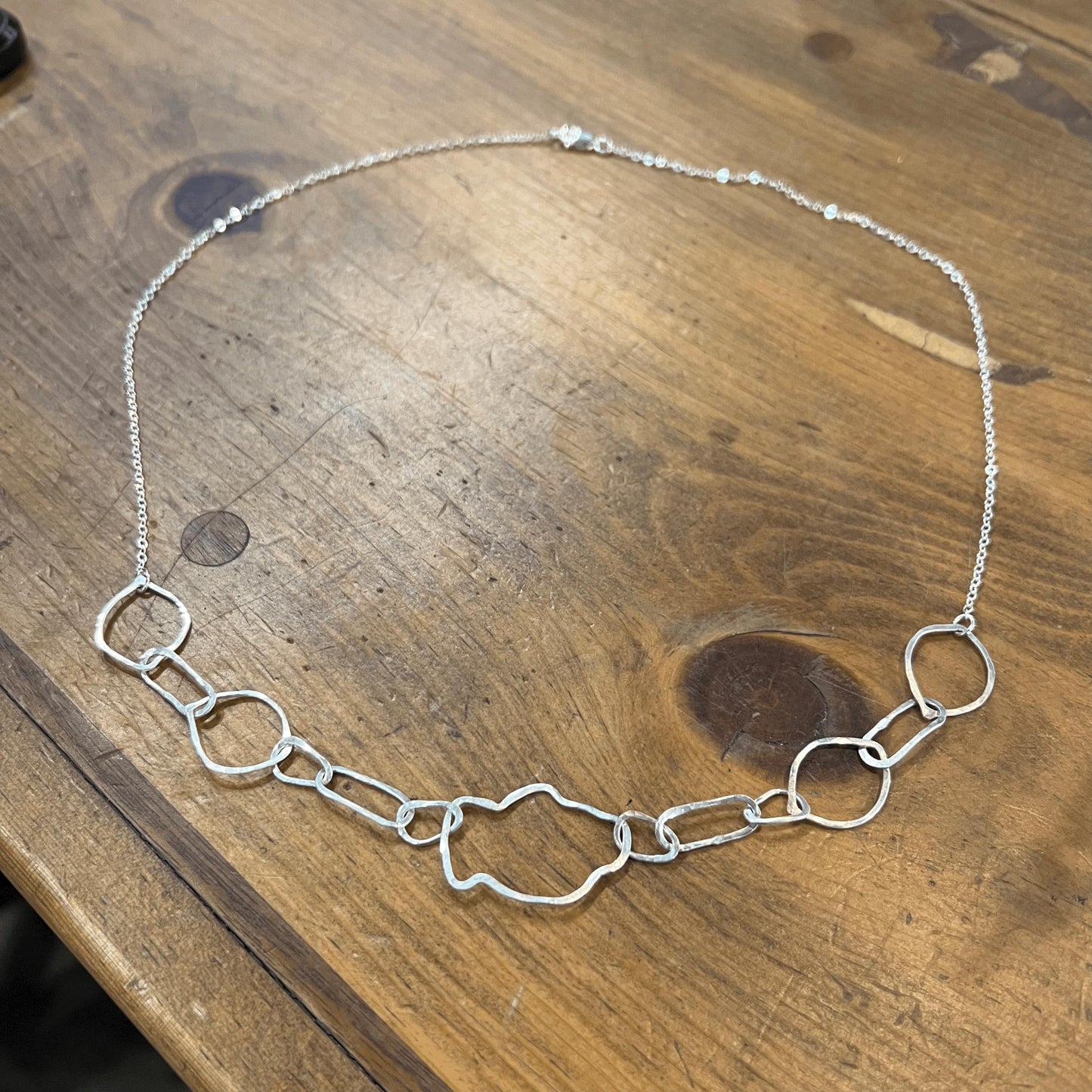 Handmade Chain: Organic Composition Earrings or Necklace - 4.5 hours