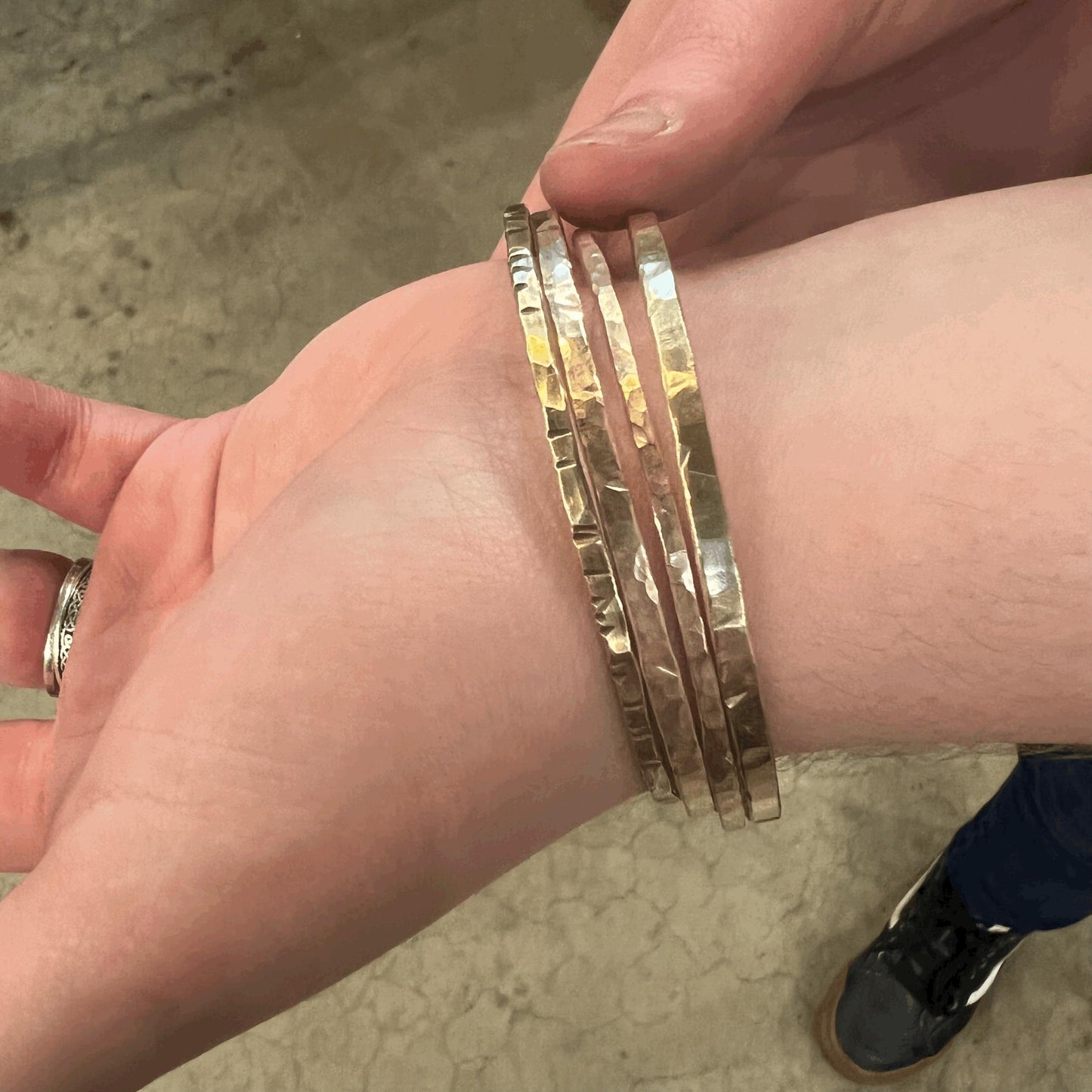 Hammered Bangles and Cuffs - 3.5 hours