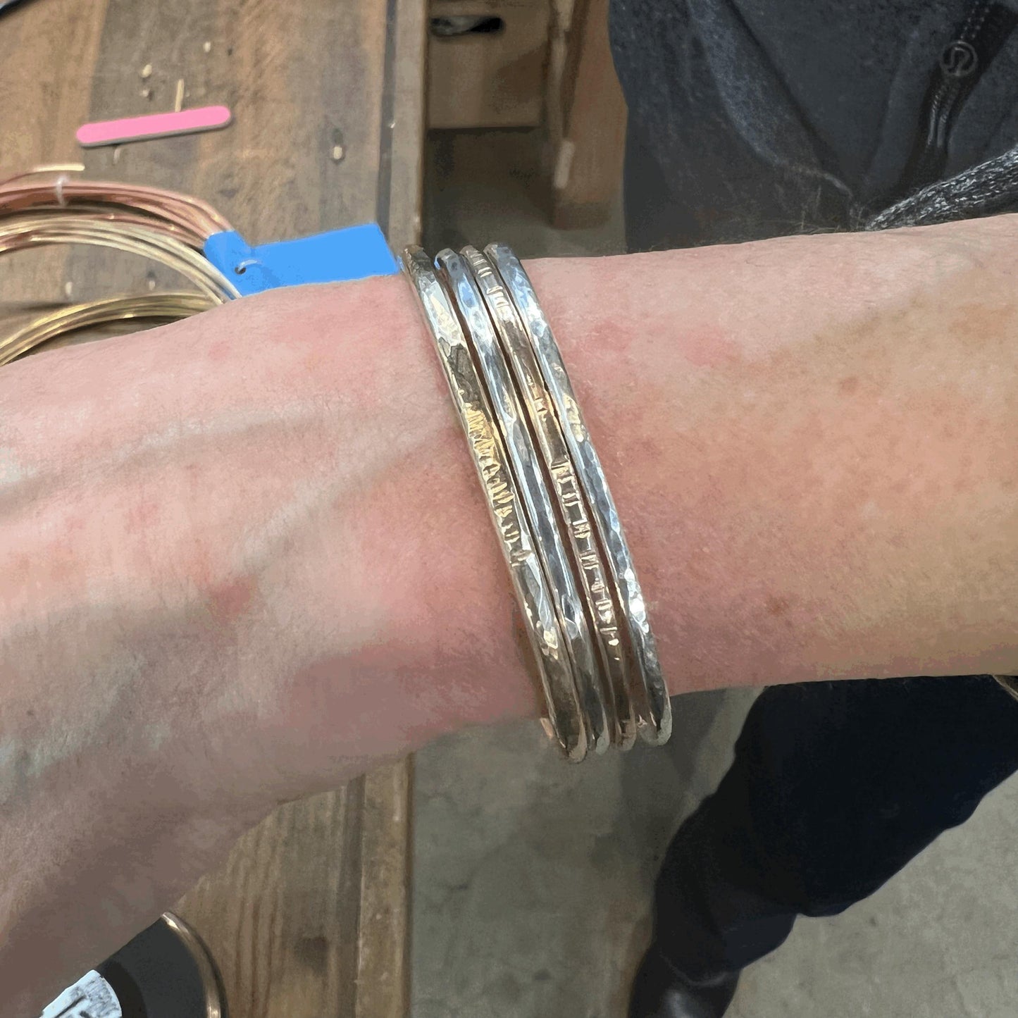 Hammered Bangles and Cuffs - 3.5 hours