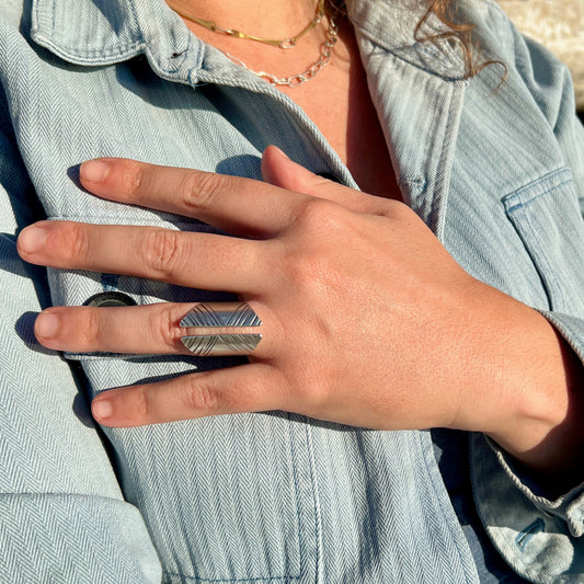 NEW! Pierced, Hammered, Stamped: Negative Space Adjustable Rings - 5 hours