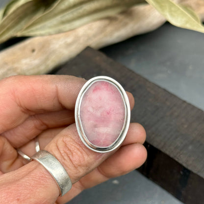 Rhodonite Statement Ring - size 7
