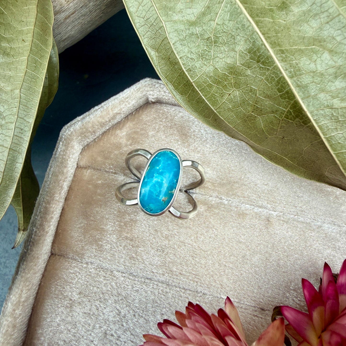 Sleeping Beauty "Swell" Ring - size 8.5