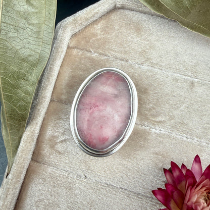 Rhodonite Statement Ring - size 7