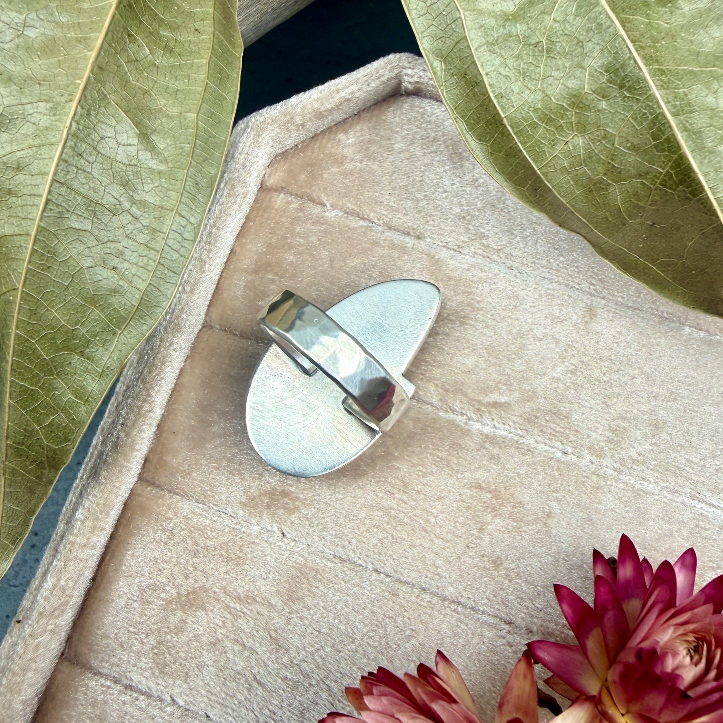Banded Agate Ring - size 8