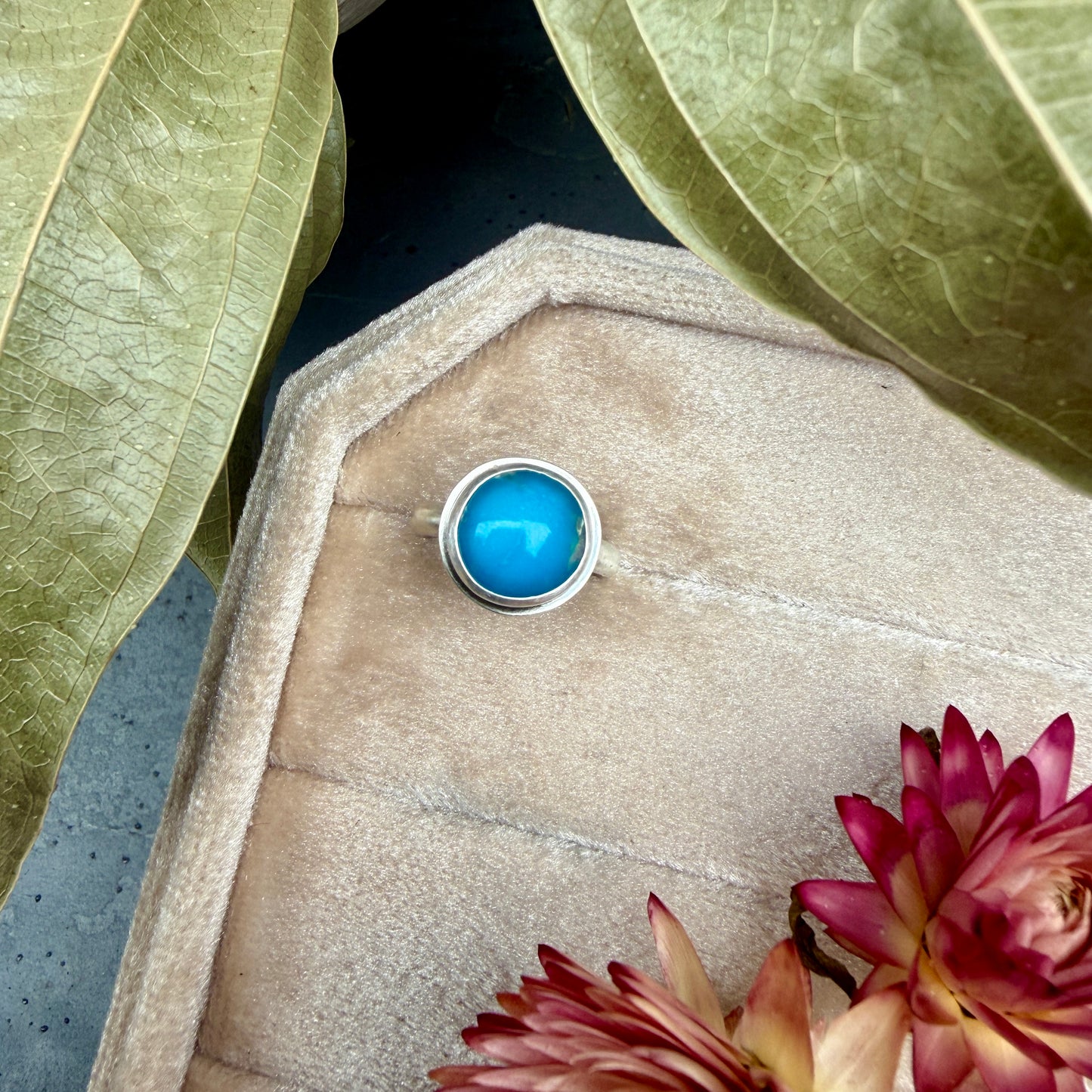 Sleeping Beauty Turquoise Ring - size 5.5