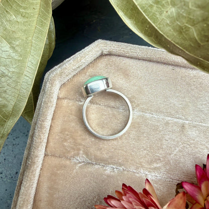 Square Variscite Ring - size 7