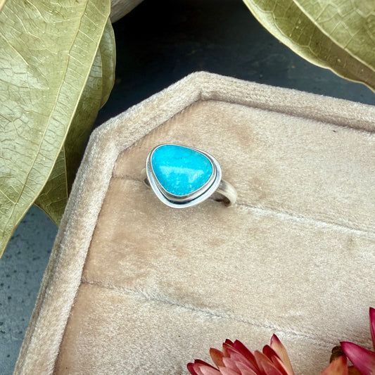 Sleeping Beauty Turquoise Ring - size 8